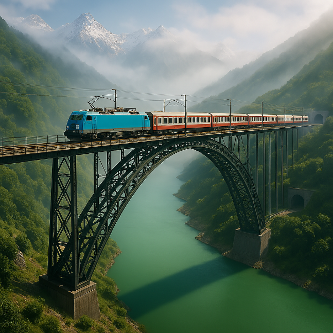 Chenab Bridge: India’s Pathway to Connectivity and Advancement Chenab Bridge